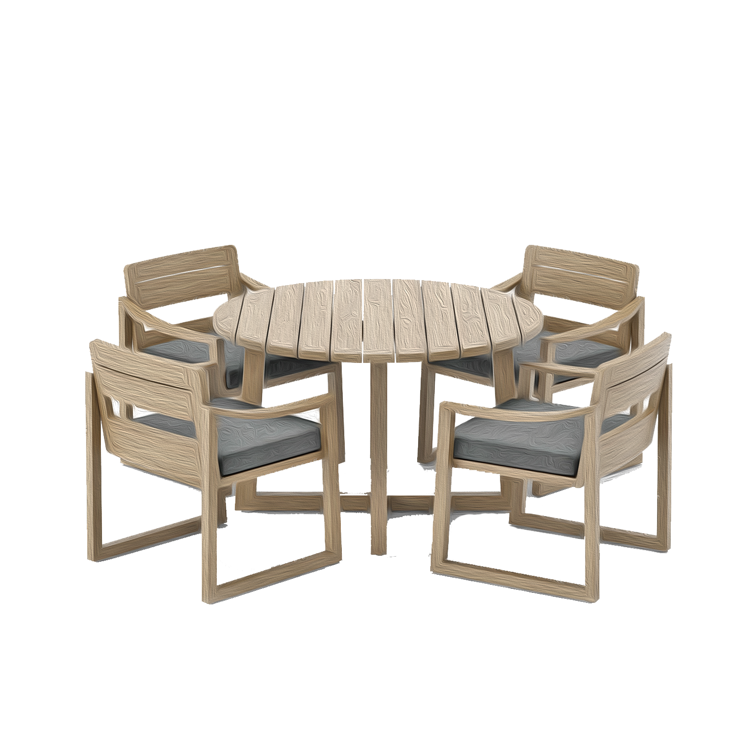 Table with Chairs - Round